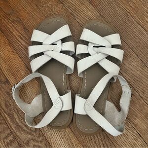 Salt Water Sandals by Hoy in White